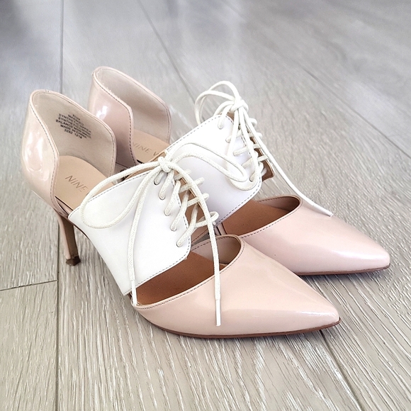 Nine West Lace Up Heels - Picture 1 of 5